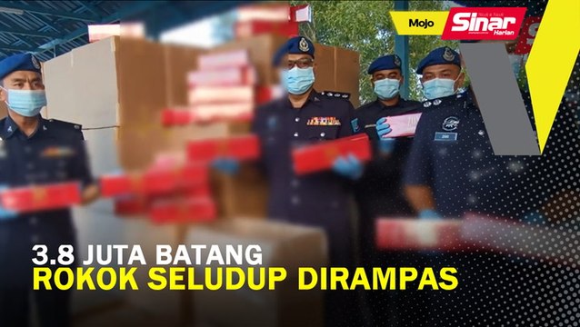 3.8 juta batang rokok seludup dirampas