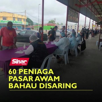 60 peniaga Pasar Awam Bahau disaring