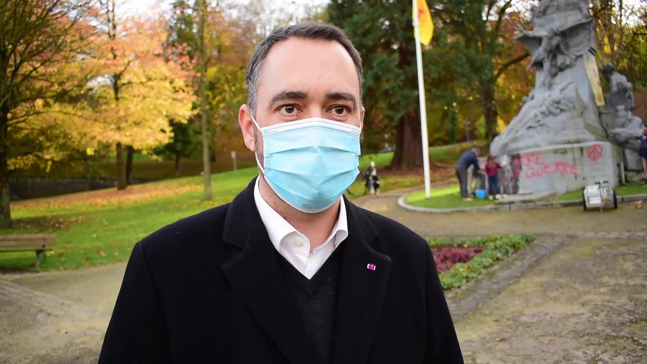 Maxime Prévot sur les quatre monuments aux morts dégradés par des Gilets jaunes à Namur