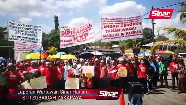 Bantah projek lapangan terbang