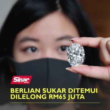 Berlian sukar ditemui dilelong RM65 juta