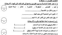 المعهد الديني اسئلة مادة الفقه الشافعي الصف الثاني عشر