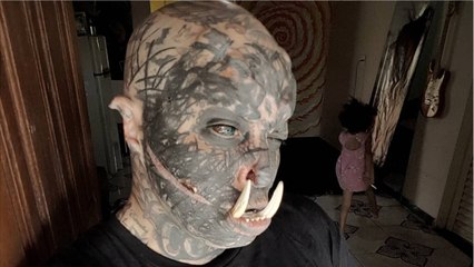 La increíble transformación de un hombre para parecerse a un orco