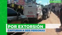 Desmantelan banda de extorsión