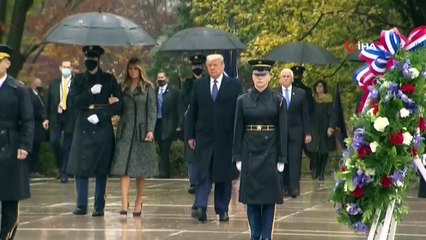 - Trump seçim gecesinden sonra ilk kez kamera karşısında- Trump, Gaziler Günü’nde Arlington Ulusal Mezarlığını ziyaret etti