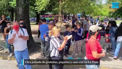 Otra jornada de protestas, piquetes y caos vial en La Plata