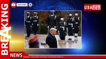 Trump makes first public appearance since election to pay Veterans Day respects