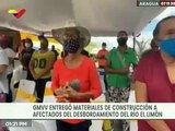 GMVV entregó materiales de construcción a afectados por desbordamiento del Río El Limón