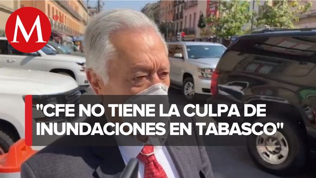 Me da risa la demanda por inundaciones en Tabasco: Bartlett