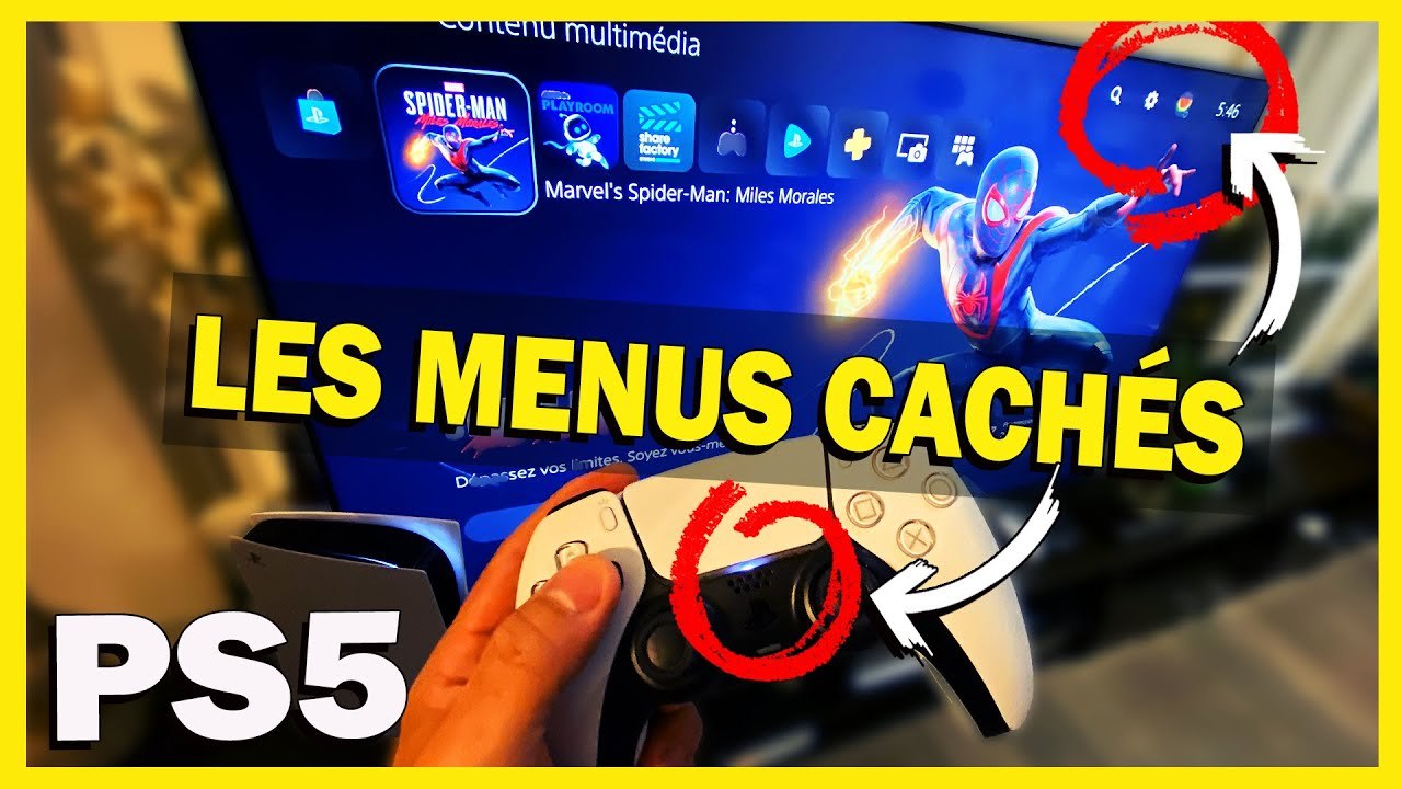 PS5 : JE VOUS MONTRE LES MENUS CACHÉS DE L'INTERFACE EN 4K !