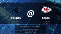 Panthers @ Chiefs Game Preview for SUN, NOV 08 - 02:00 PM ET EST