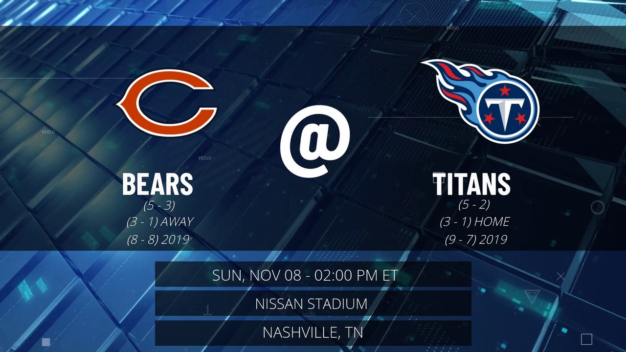 Bears @ Titans Game Preview for SUN, NOV 08 - 0...