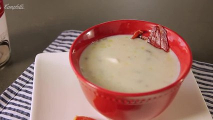 Crema de Champiñón con Poro y Crujiente de Jamón Serrano
