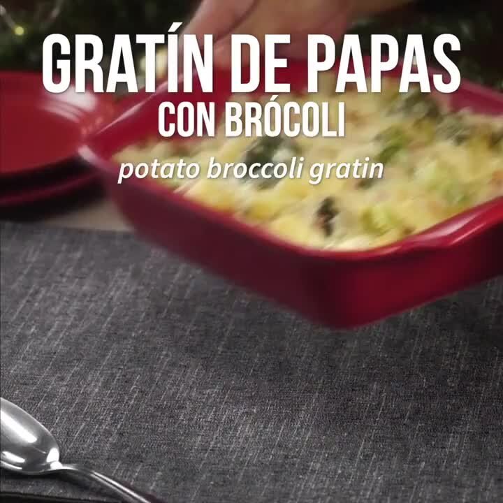 Gratín de Papas con Brócoli