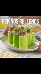 Mexican Tuna Stuffed Cucumbers