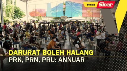 Tải video: Darurat boleh halang PRK, PRN, PRU: Annuar