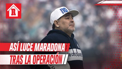 Así luce Maradona tras operación por edema craneal