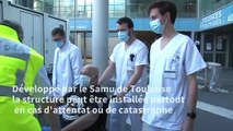 Un hôpital mobile unique en Europe déployé à Bayonne