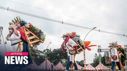 Happiness in bloom at Colombia flower competition