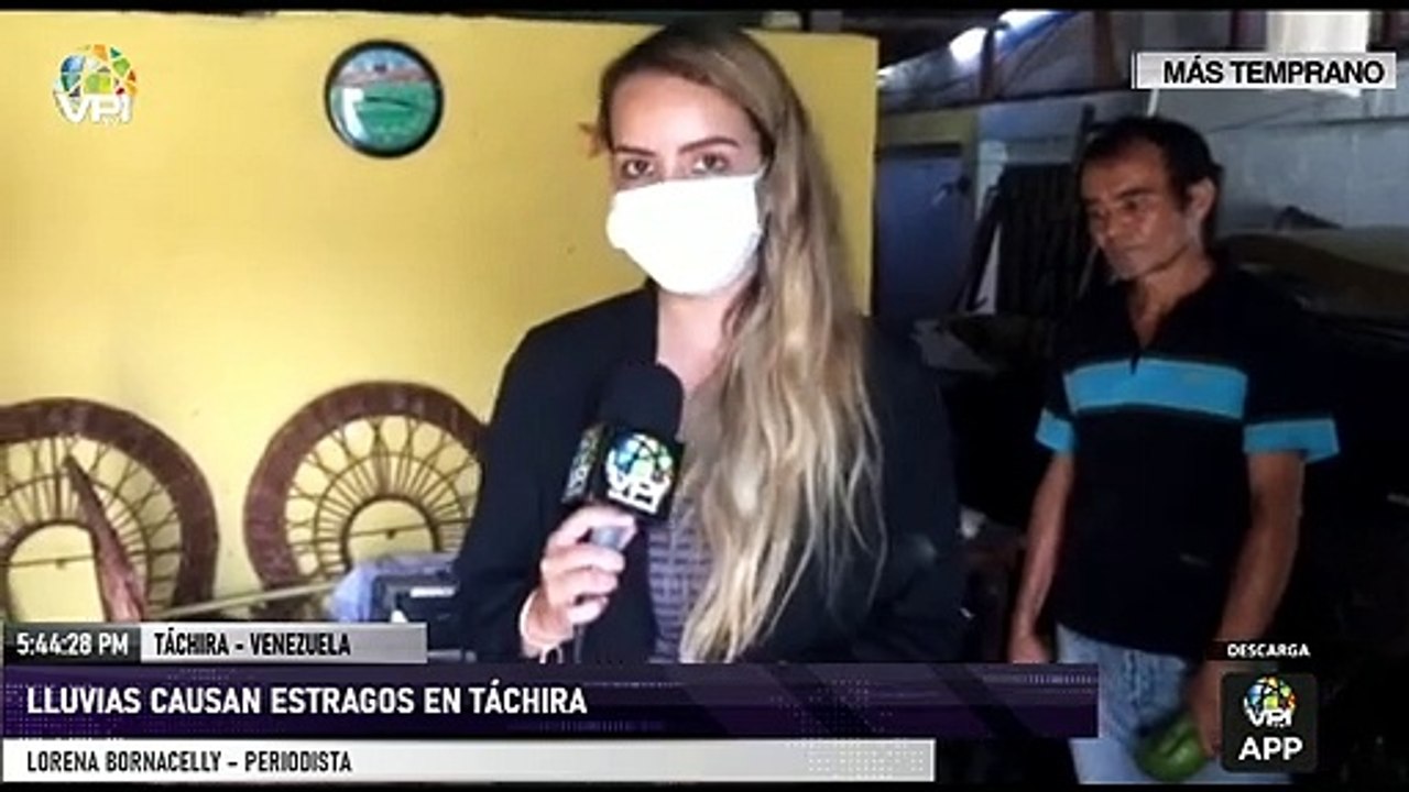 Fuertes precipitaciones dejaron pérdidas materiales en Táchira - VPItv