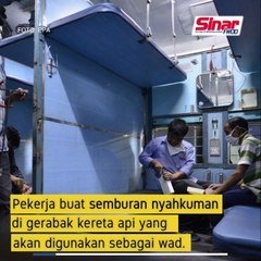 Gerabak kereta api di India jadi wad isolasi Covid-19