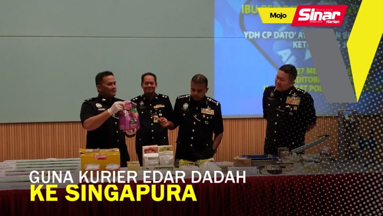 Guna kurier edar dadah ke Singapura