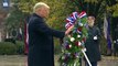 President Trump lays wreath for Veterans Day at Arlington