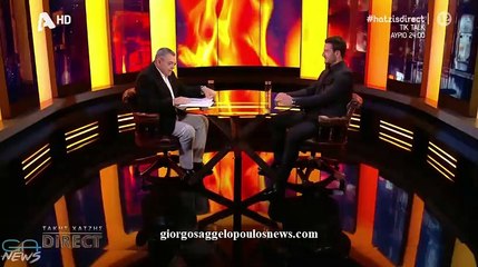 Ο Γιώργος Αγγελόπουλος στην εκπομπή "Direct" με τον Τάκη Χατζή