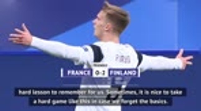 Finland defeat a 'hard lesson' for France - Deschamps