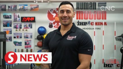 American fitness trainer chases dream in China