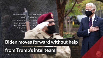 Biden moves forward without help from Trump's intel team, and other top stories in general news from November 12, 2020.