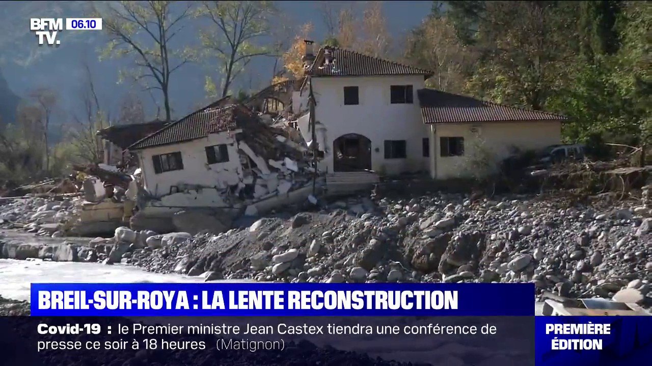 Six semaines après le passage de la tempête Alex, la lente reconstruction de Breil-sur-Roya