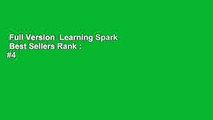 Full Version  Learning Spark  Best Sellers Rank : #4