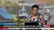 Ban on international travel lifted