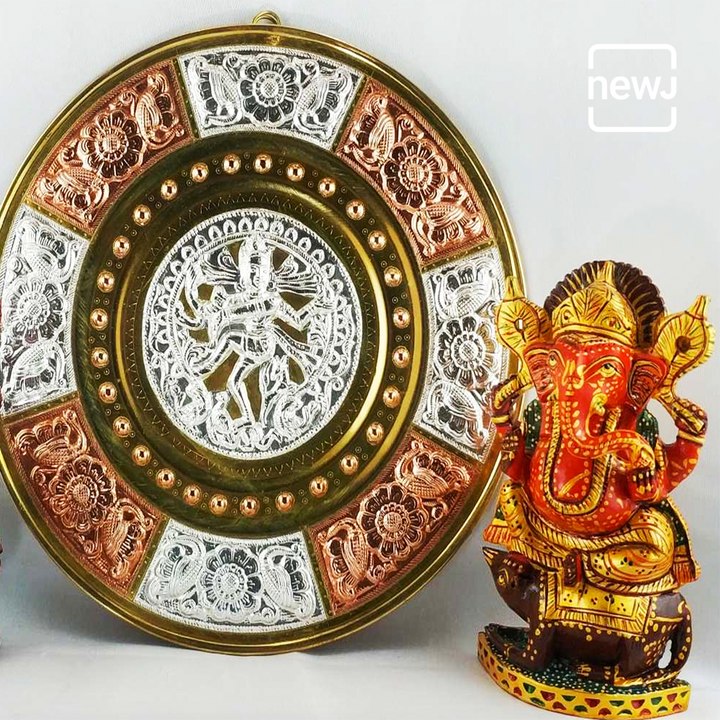 Thanjavur Art Plates Are A Traditional Artifact Unique To Tamil Nadu