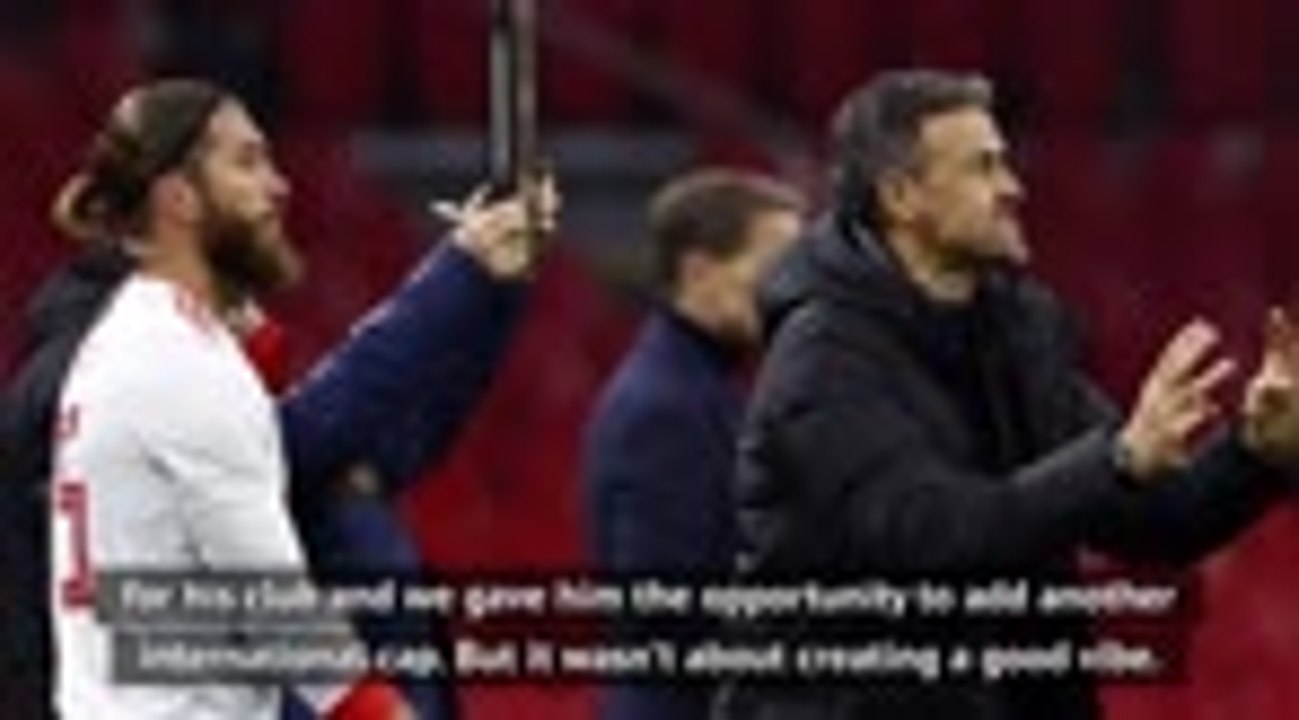 Enrique gives Ramos late sub appearance to matc...
