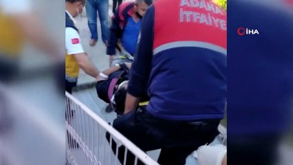 Yıkılan duvarın altında kalan işçi ağır yaralandı