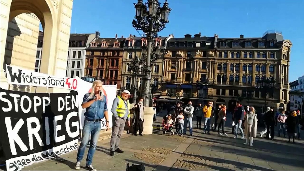 Kundgebung 31.10.20 Alte Oper, Reden von Gundolf und Frank