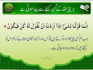 Har Cheez Allah K Kunn Kehny Se | Surat Al-Nehal 40 | Ayat | HD