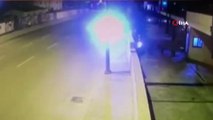 İstanbul’da korkutan rögar kapağı kazası kamerada
