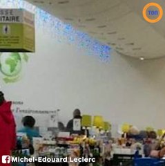 Leclerc : il fait ses courses en tenue légère pour protester contre le gouvernement