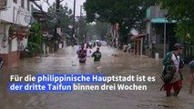 Verheerende Überschwemmungen durch Taifun in Manila