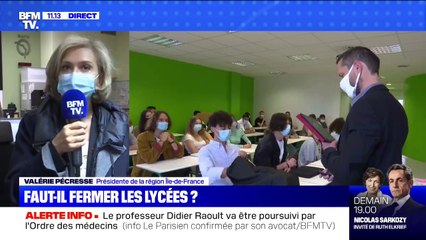 Covid-19: Valérie Pécresse propose "un testing massif dans les lycées" d'Île-de-France