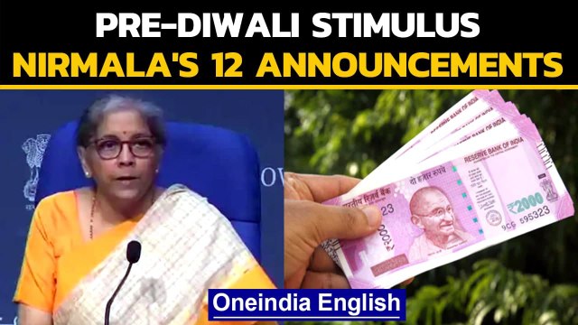 Nirmala Sitharaman's 12 announcements | Pre-Diwali stimulus details | Oneindia News