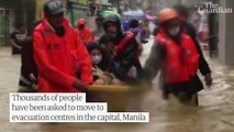 Typhoon Vamco: torrential rains force evacuations in Philippines