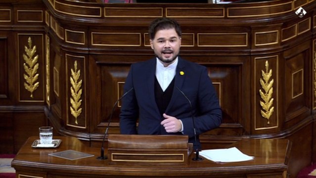 Rufián dice que hablar de pacto de PGE con Cs y ERC es mentir a sabiendas