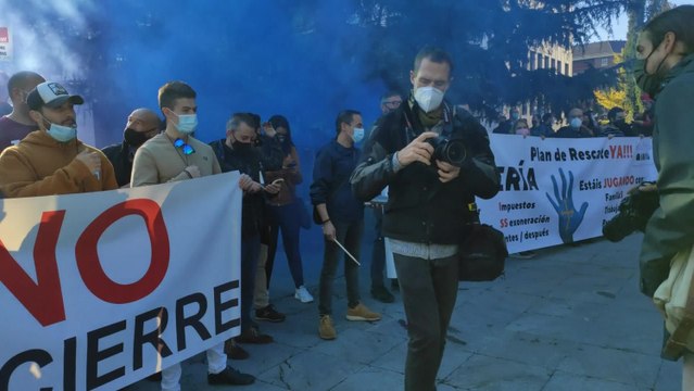 Hosteleros se concentran en Oviedo