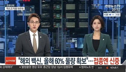 "해외 백신, 올해 60% 물량 확보"…접종엔 신중