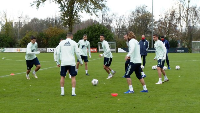 Entrenamiento de la Selección española en Ámsterdam antes de viajar a Basilea