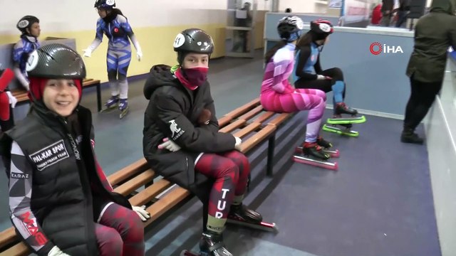 Short Track Nene Hatun Kupası yarışları 165 sporcuyla Erzurum’da başladı